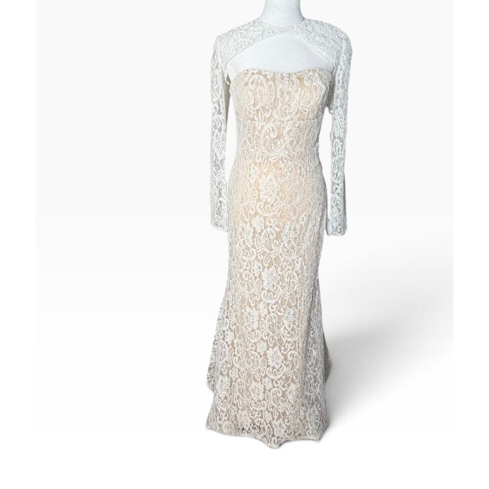 Lulus White Lace Maxi Dress Size M — image 3 of 8